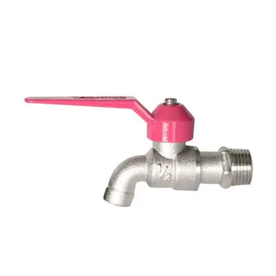 ก๊อกบอลแฟนซี SANWA รุ่น CK 15 FP ขนาดเกลียว 1/2 นิ้ว สีชมพู